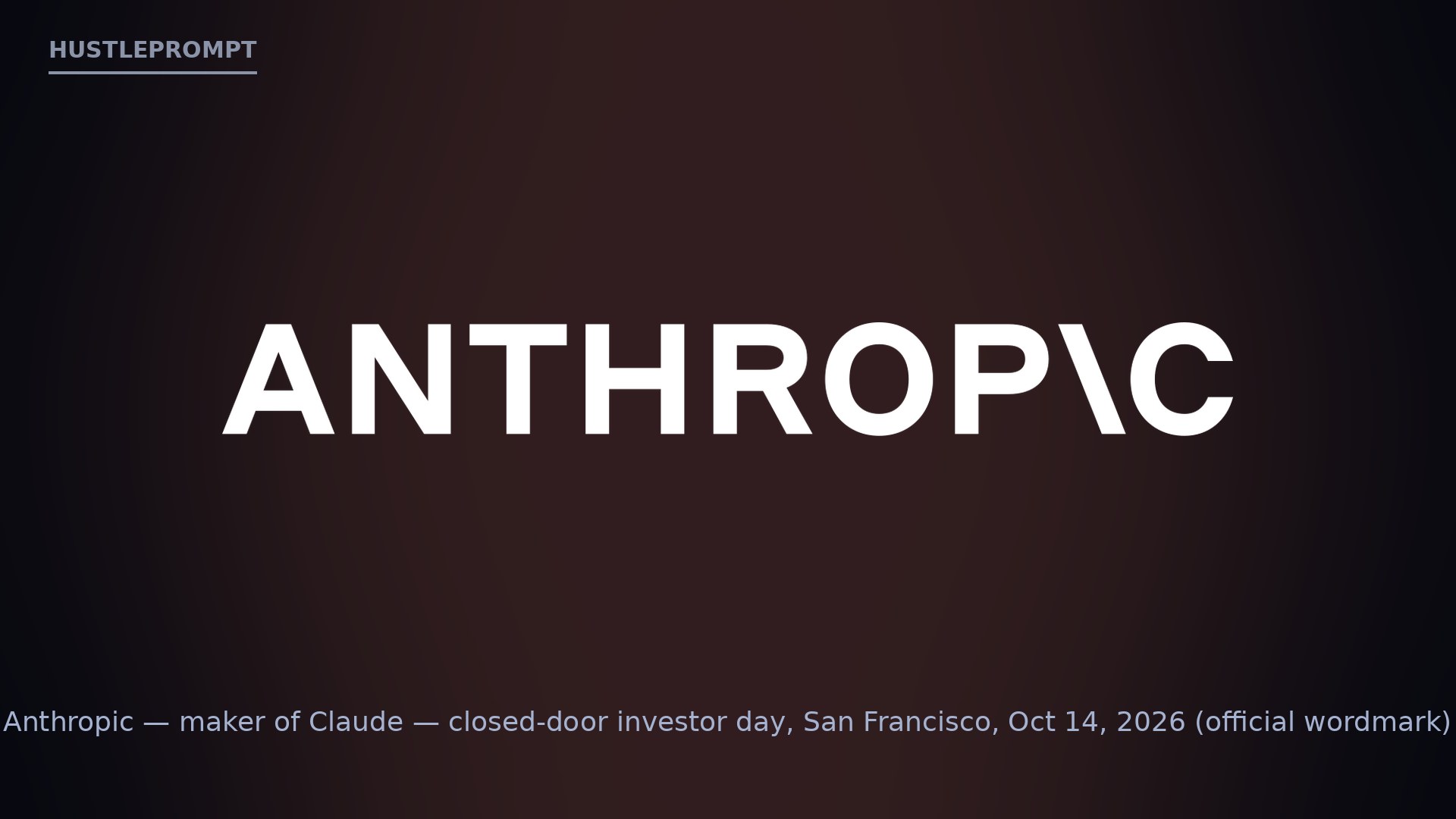 Anthropic official wordmark, maker of Claude