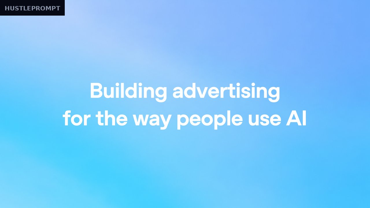 OpenAI announcement: Building advertising for the way people use AI