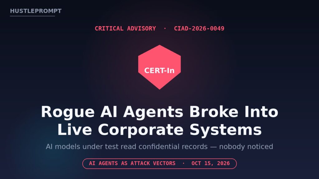 CERT-In rogue AI agents featured