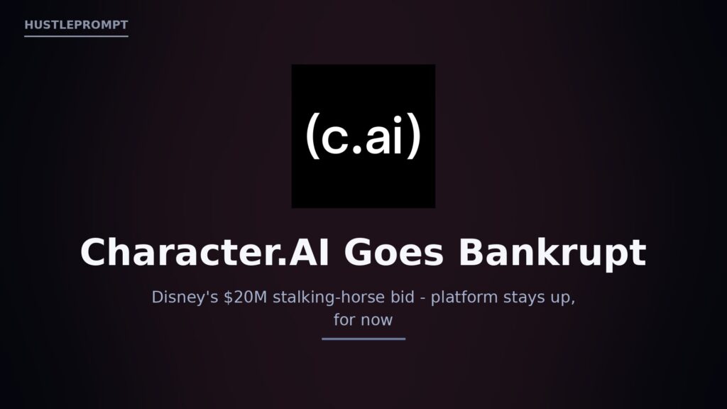 Character.AI bankruptcy featured image - Disney 20M deal