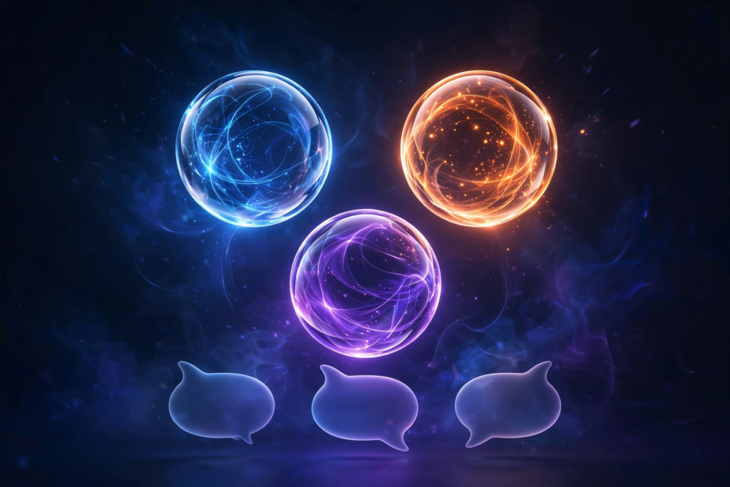 Cover illustration for the article ChatGPT vs Claude vs Gemini: Which Is Best for Content Creators?, comparing the three AI chatbots