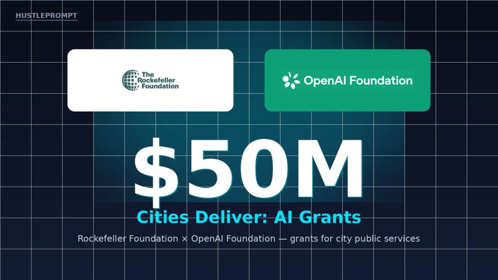 Cities Deliver AI grants - 0M Rockefeller Foundation and OpenAI Foundation partnership
