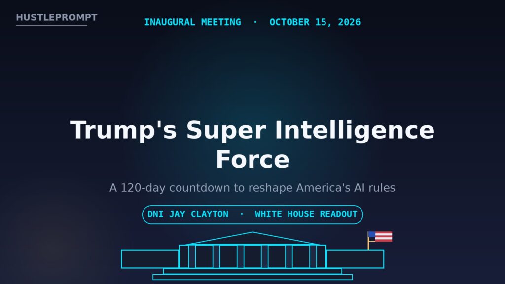 Trump Super Intelligence Force inaugural meeting Oct 15 2026