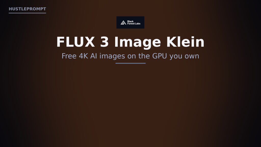 Black Forest Labs FLUX 3 Image Klein open-weights image model