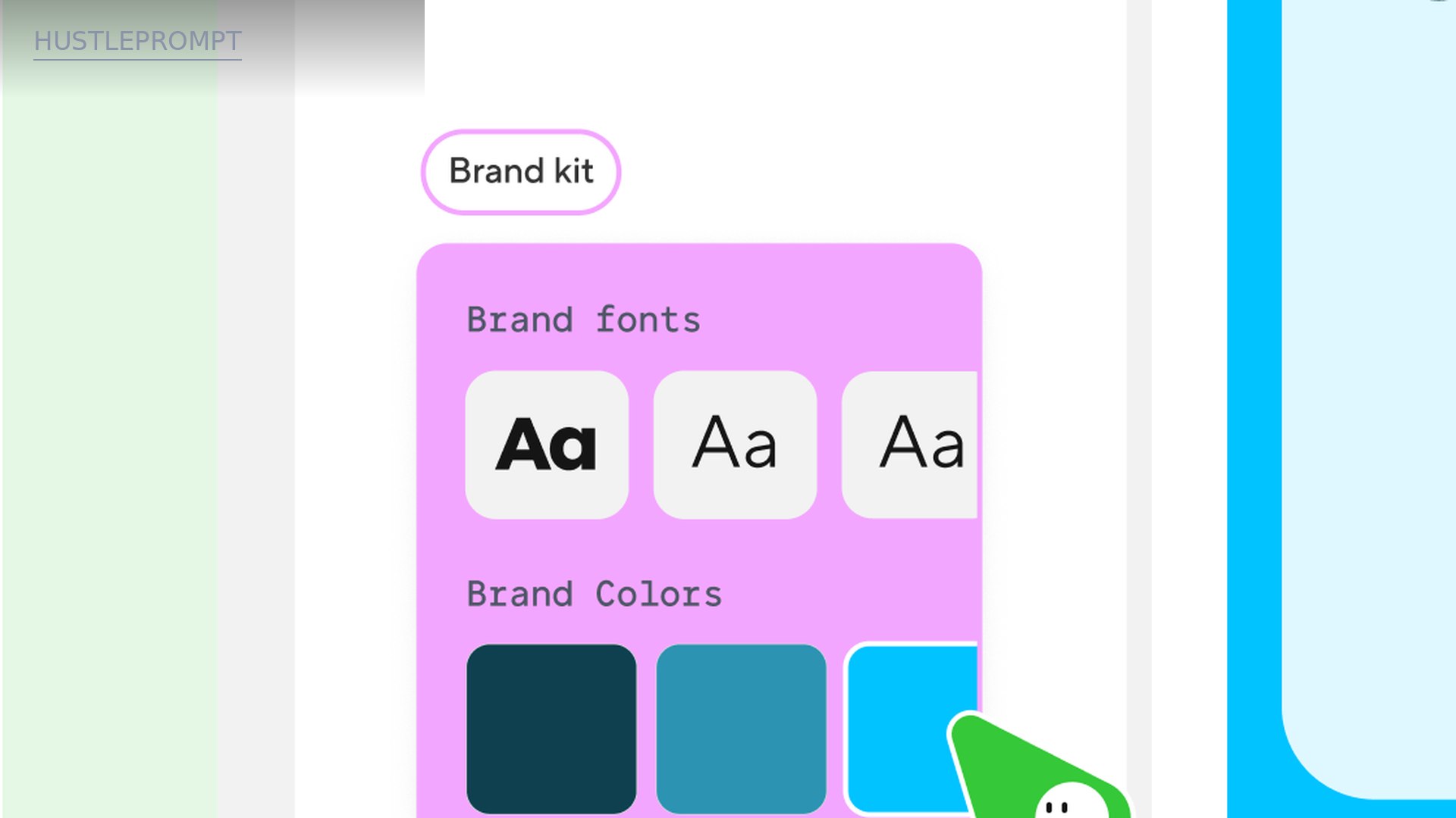 HeyGen brand kit panel