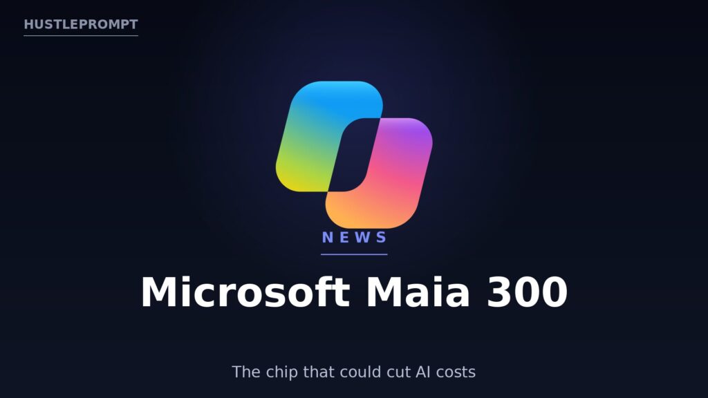 Microsoft Maia 300: The Chip That Could Cut AI Costs
