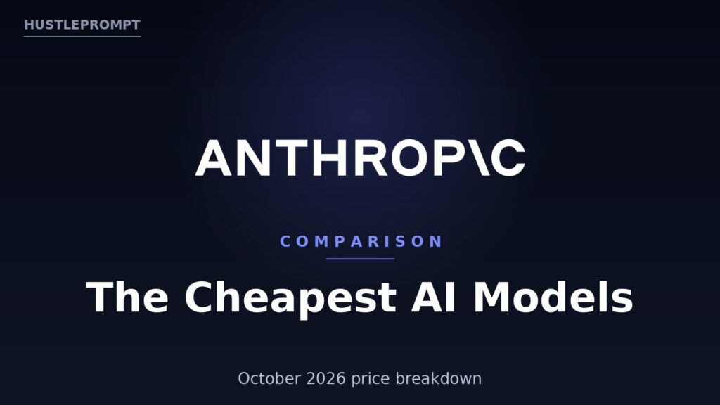 The Cheapest AI Models You Can Use Right Now