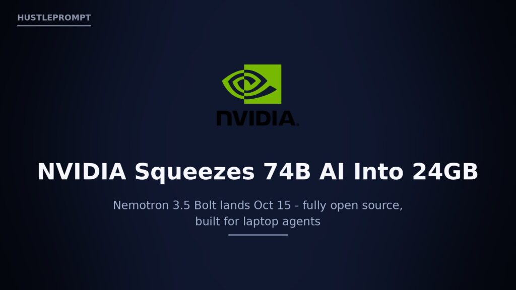 NVIDIA Nemotron 3.5 Bolt 74B - 74B AI model in 24GB