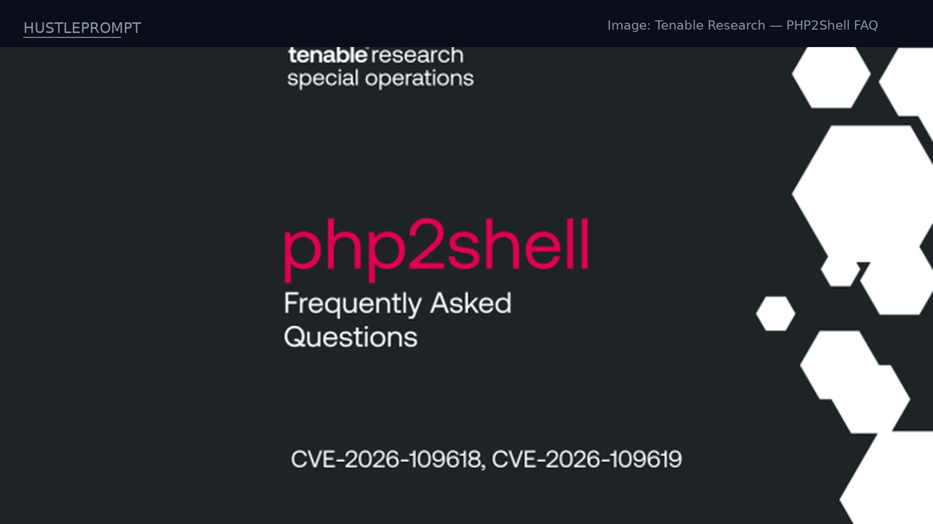 Tenable Research PHP2Shell frequently asked questions graphic