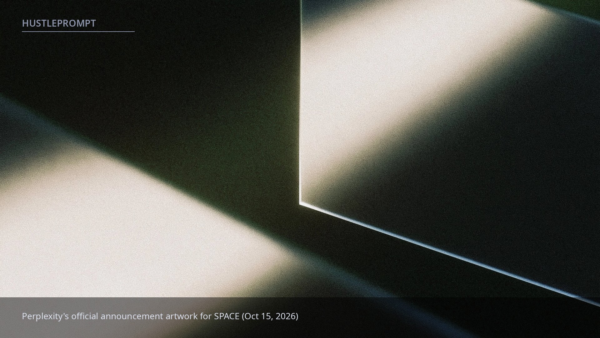 Official announcement artwork for Perplexity SPACE