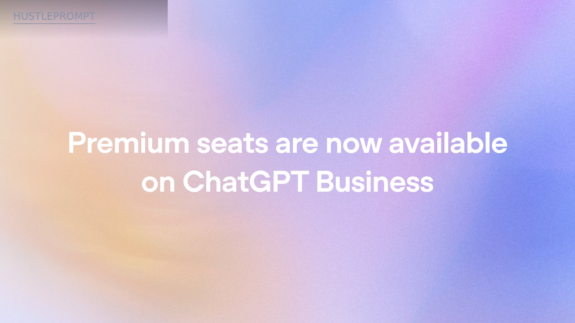Official OpenAI announcement image for ChatGPT Business Premium seats