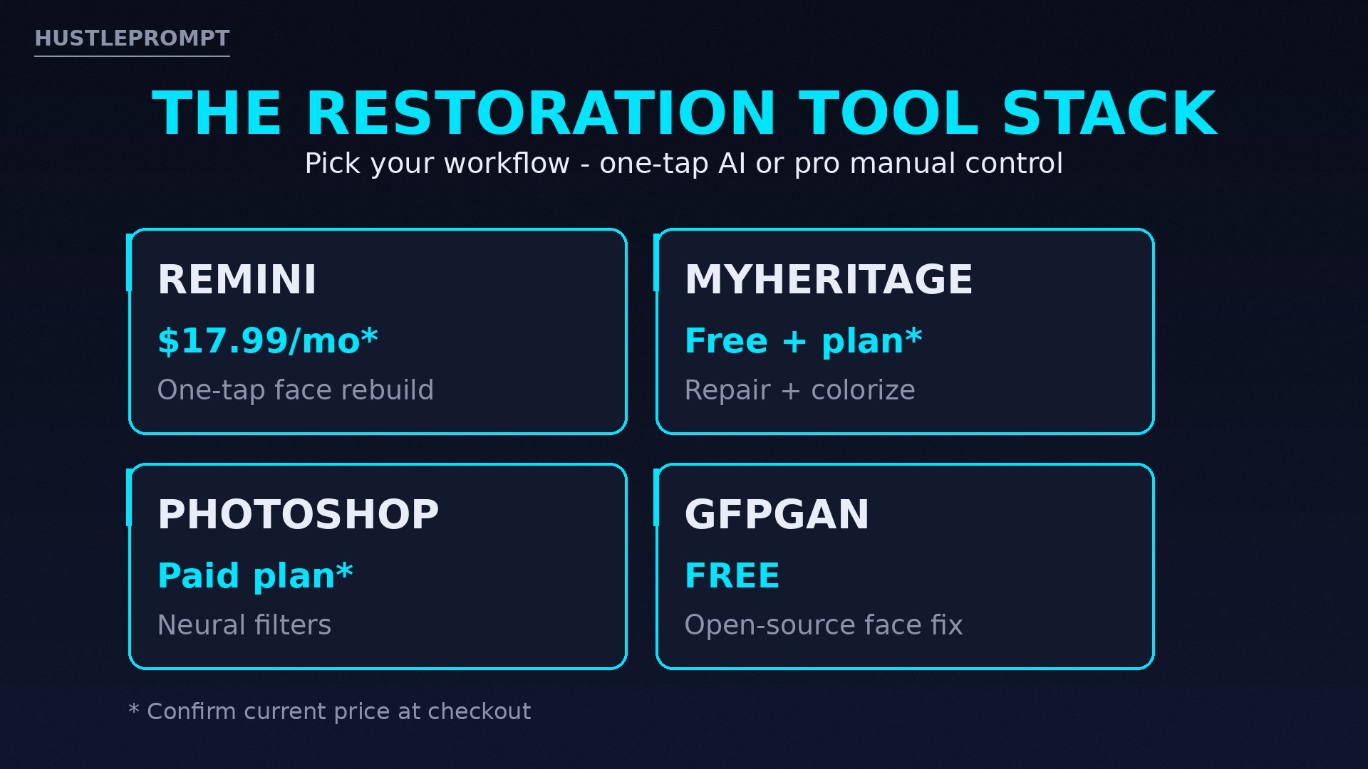Sell AI Photo Restoration Services